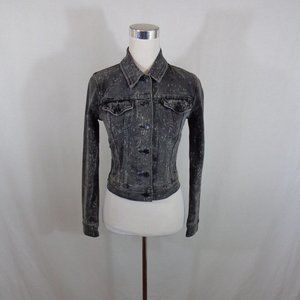 LEVI'S WOMEN'S DENIM JEAN JACKET SZ XS BLACK